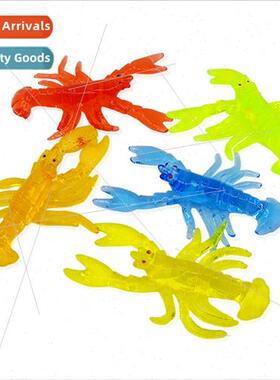 Creative quirky simulation lobster Sticky TPR soft rubber ve