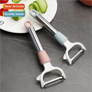 Multifunctional peeler scraper household kchen long handle c