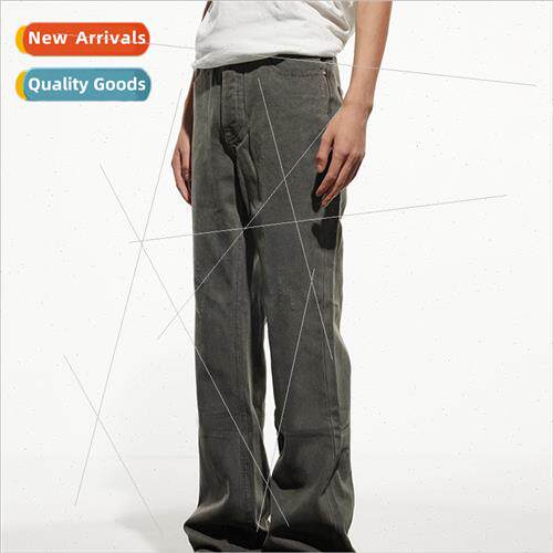 TAICHIISM washed damage vintage old micro flare jeans men ti
