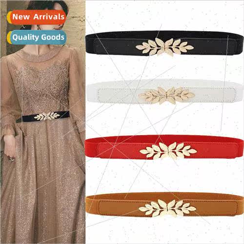mple elastic elastic waistband belt female decorative skirt