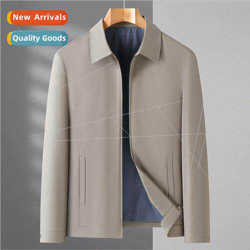 Lapel jacket men spring fall business casual big yards middl