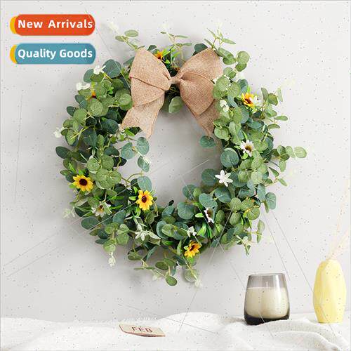 ins Scandinavian home decor greenery door wall hanging faux