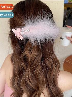 New Barbie Feather Hair Clips Pure Desire Wind Hair Accessor