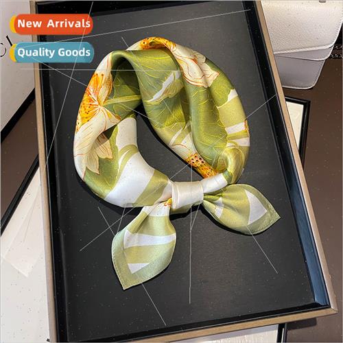 lk scarf women 2023 summer new silk small square scarf mulbe