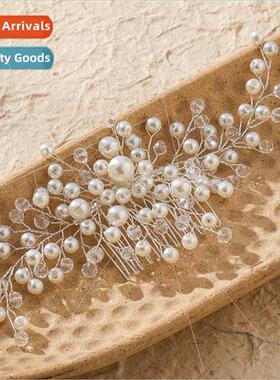 Europe wedding dress accessories Ins plug comb headdress han