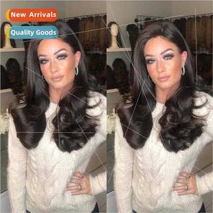 Wig Europe wig ladies long curly hair wig high temperature s
