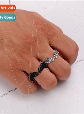 creative ring men women students wings open finger ring simp