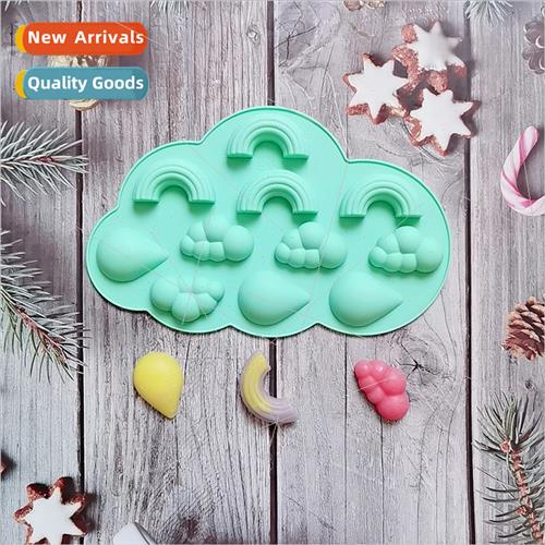 Cloud Rainbow 150 Biscu licone Mold Dessert Ice Block Mold B