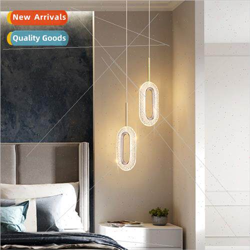 New light luxury single head bedroom bedside small chandelie