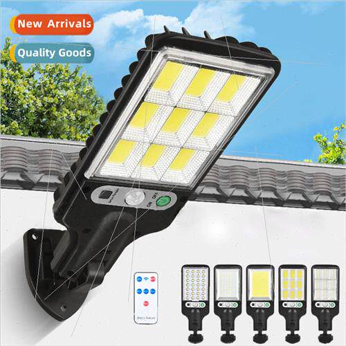 Outdoor solar lights strong light body sensor all-in-one rem