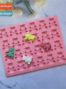 licone 24 chocolate bear DIY cake ice cube cookie pastry han