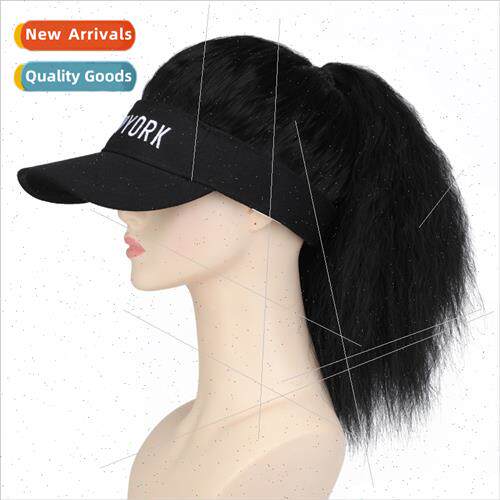 Wig female cornrows long curly hair one a cap spring summer