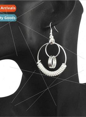 mple ring interlocking fashion hundred matching circle earri