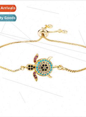 Europe fashion bracelet women Hundred copper zirconia pull-o