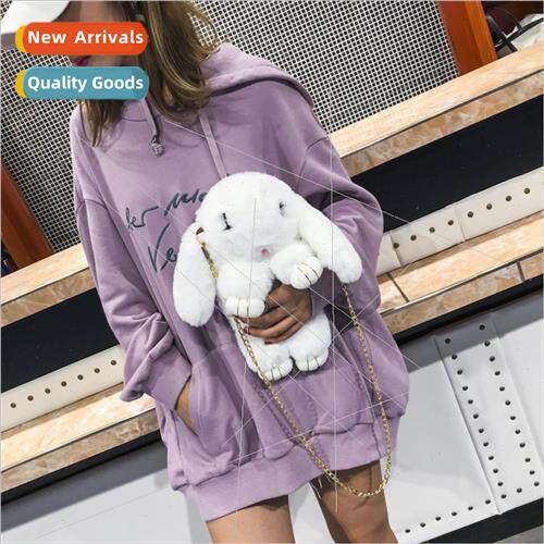 Dressmaking dead rabb hair bag shoulder bag ladies cartoon a