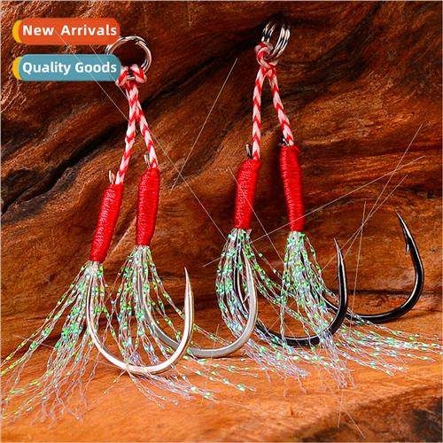new iron plate hooks feather hooks tied hair hooks LUYA HOOK