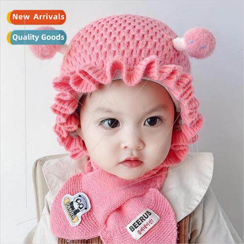 Baby hat scarf one fall winter infant boys girls baby prince