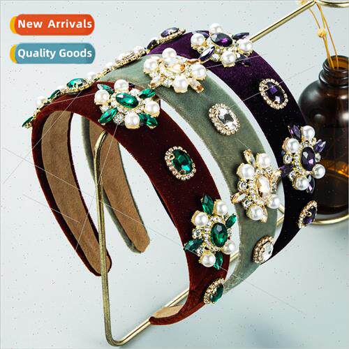 Hair bands ndy fashion flowers alloy accessories inlaid diam