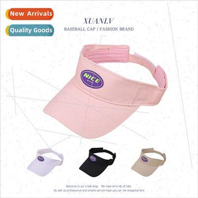 Handmade labelling curved brim sun hat children spring summe