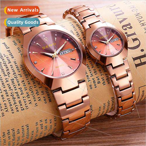 Automatic luminous waterproof fashion couple watch double ca