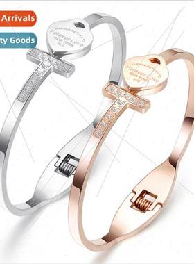 Europe ins simple fashion cross wh diamonds love tanium coup