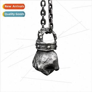 Tanium Steel Fist Men Penda Pewter Punk Pure Europe Necklace
