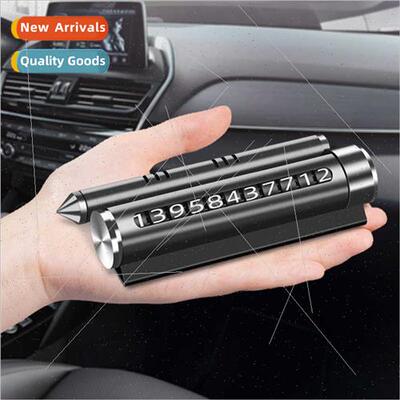Multi-functional aromatherapy temporary parking number plate