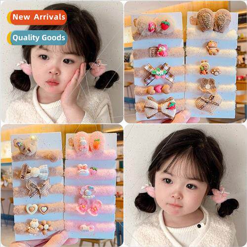 2023 fall winter new Korea simple high-end plush hair rope h