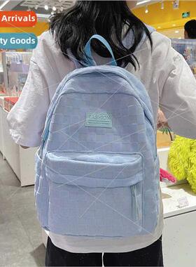 High-color schoolbag female tide large-capacy versatile simp