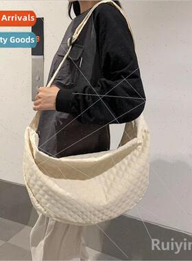 Bag female 2024 new Korean drawstring nylon shoulder armp ba