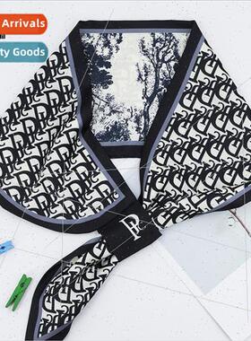 New fashion small square scarf small long strip wh thin sect