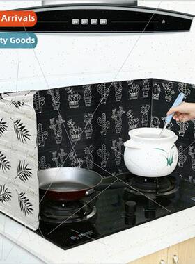 Gas cooktop grease shield printed aluminum foil resistant gr