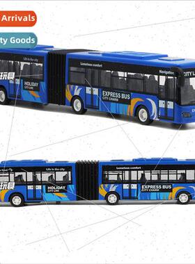 New elongated bus alloy model lights back to boomerang back