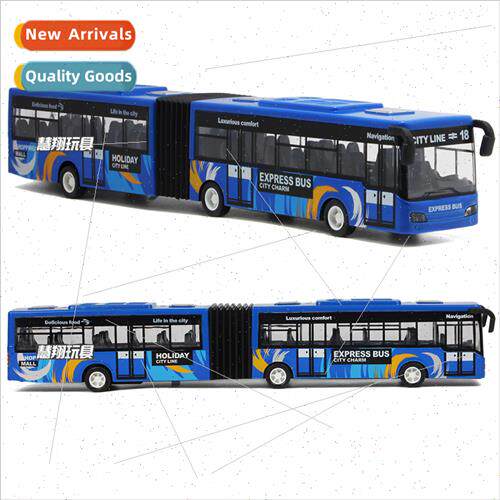 New elongated bus alloy model lights back to boomerang back