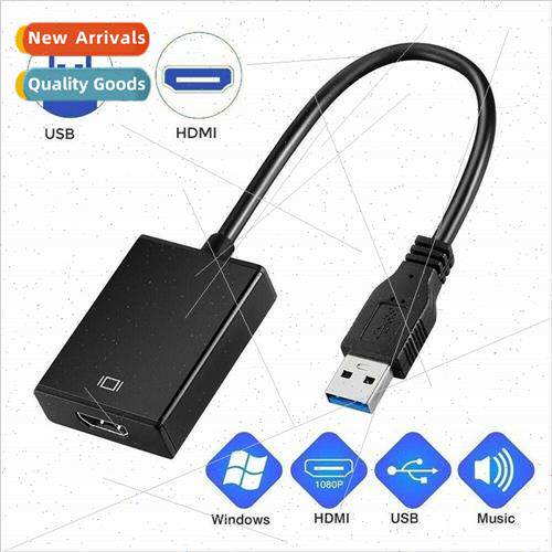Drive  USB 3.0 to HDMI Female Converter HD Adapter Cable Lap