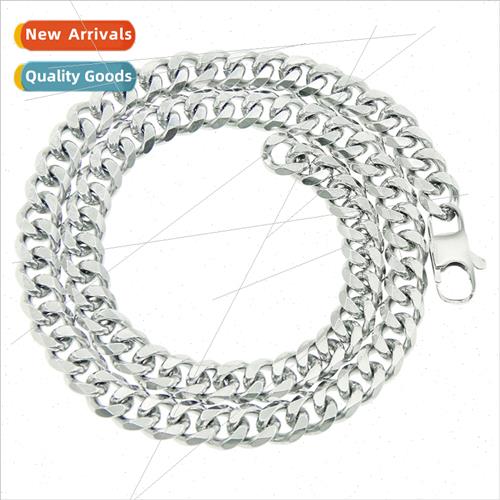 Europe ins simple tanium steel necklace set hip-hop six-side