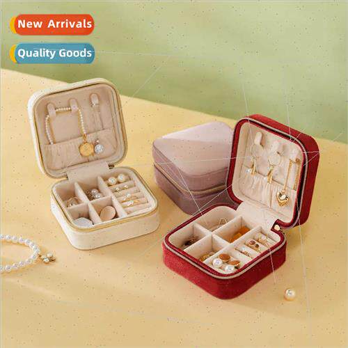 Jewellery Box Velvet Travel Portable Jewellery Hand Jeweller