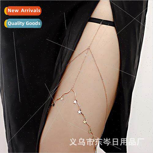 Europe Sexy Beach Tassel Star Body Chain Women mple Double L