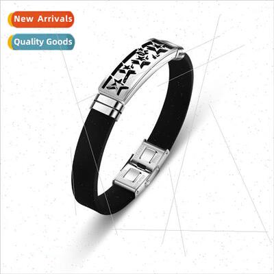 Skeleton tanium steel men personalised bracelet jewellery st