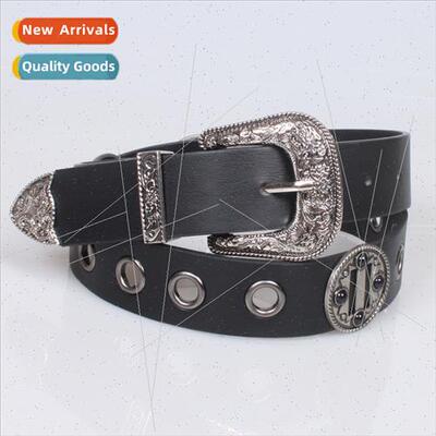 new dark rivets nd fashion decorative belt female ethnic bel