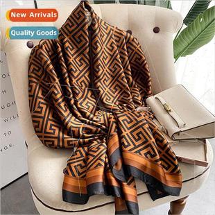 2022 Korean  new summer sunscreen beach towel female silk sc