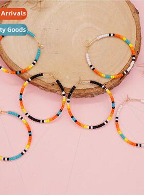 New rice beads hand beaded ethnic tribal Indian  large circl