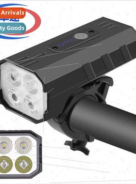 Bicycle headlight 4T6 far and low beam LED flashlight cyclin