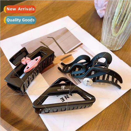 high  large geometric hair grip full diamond plate hair clip