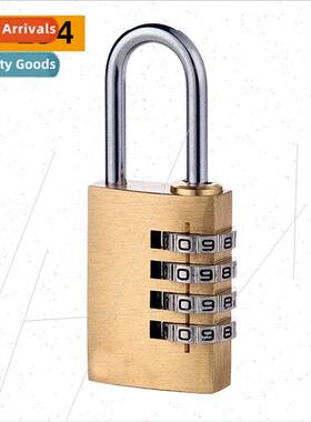 Brass solid copper 4-dig combination lock padlock locker too