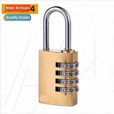 Brass solid copper 4-dig combination lock padlock locker too