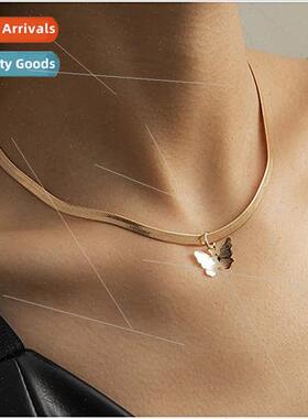 Europe Fashion Pendant Chain Accessories Women mple Flat Sna