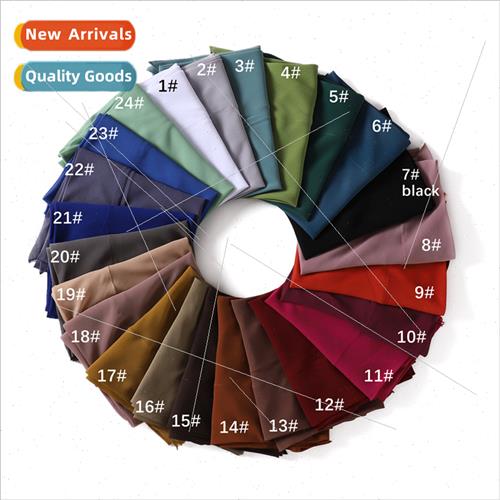 Solid Color Pearl Chiffon Triangle Scarf Indonesia Monochrom