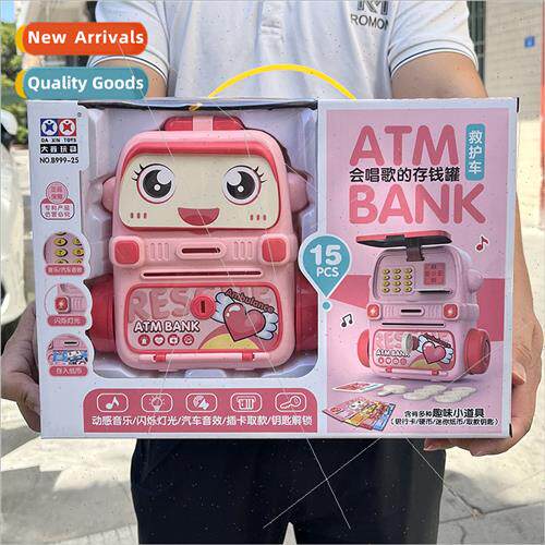Children play house singing police car ambulance robot money