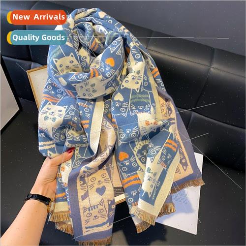 Winter Europe Uned States classic kten scarf female new full